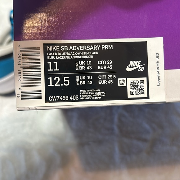 Blue And White Nike Adversary Premiums, size 11 - Picture 2 of 10